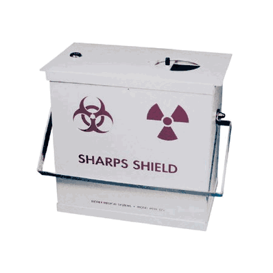 Multi-purpose Sharps Container, 8 Quart, Red Base