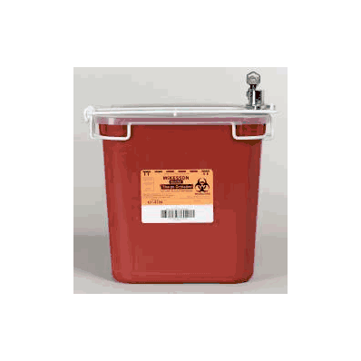 Multi-purpose Sharps Container, 9.5" X 10" X 7" 2-Piece
