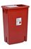 18 Gallon Sharps Container, Red Base / White Lid, Floor Locking Lid Vertical Entry PGII Waste Can Style with Absorbant Pad, sold as 5/Case by SharpSafety, Cardinal 8998SPG2 <br><br><font color="red"><b>BACK TO THE PRODUCT TABLE, <a href="https://www.aaawholesalecompany.com/needles-and-syringes-sharps-collectors-18-gallon-waste-containers.html">CLICK HERE</a></b></font>