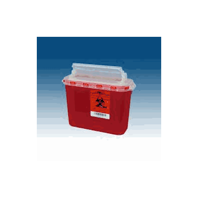 Multi-purpose Sharps Container 5.4 Quart Red