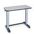 Multi-purpose Table, 30" to 43" Height Range, 37" x 19" Top  U-Shaped Base, 2" Casters, Black and Folkstone Gray, Gas Spring Mechanism, sold as Each by Hausmann 6292 Model <br><br><font color="red"><b>BACK TO THE PRODUCT TABLE, <a href="https://www.aaawholesalecompany.com/furnishings-tables-decorative-table-hausmann-table.html">CLICK HERE</a></b></font>