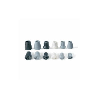 Multi Purpose Tip - Tip, F/Cane Rnd Blk 7/8"