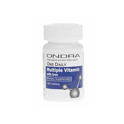 Multi-vitamin+Iron Tab 100/Bt - Medline