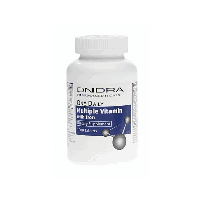 Multi-vitamin+Iron Tab 1000/Bt - Medline