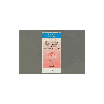 Mydriatic Cyclopentolate HCl 1% Ophthalmic, 15 mL by Bausch & Lomb