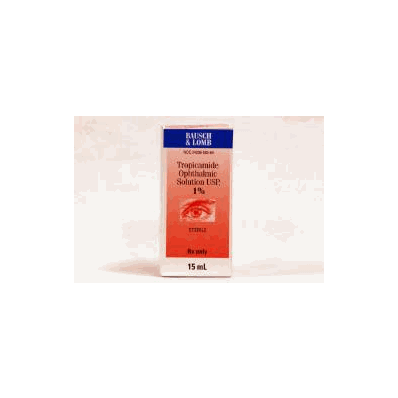 Mydriatic Tropicamide 1% Ophthalmic, 15 mL by Bausch & Lomb