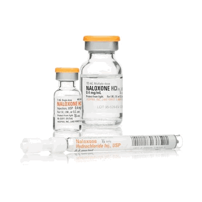 Naloxone Opiate Antagonist, 1 mL Cartridge Injection, 0.4 mg / mL Naloxone HCl, Preservative Free, Intramuscular, Intravenous, or Subcutaneous