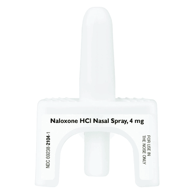Nalozone Opiate Antagonist, 0.1 mL Single-Dose Device Nasal Spray, 4 mg Naloxone HCl