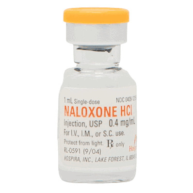 Nalozone Opiate Antagonist, 1 mL Single-Dose Vial Injection, 0.4 mg / mL, Intramuscular, Intravenous, or Subcutaneous