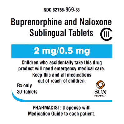 Nalozone Opiate Partial Agonist, 2 mg - 0.5 mg Sublingual Tablet Bottle, Buprenorphine / Naloxone