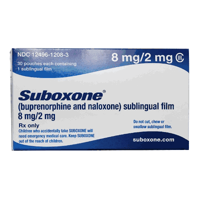 Nalozone Opiate Partial Agonist, 8 mg - 2 mg Buprenorphine HCl / Naloxone HCl Sublingual Film Pouch
