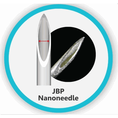 Nanoneedle Hypodermic Needle 30 ga x 13 mm Ultra Thin, Straight Style