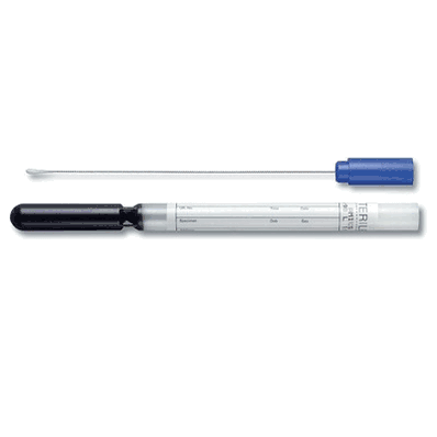 Hardy Diagnostics 4192BX Specimen Collection and Transport System, Amies Agar Gel with Charcoal, Translucent with Blue Cap