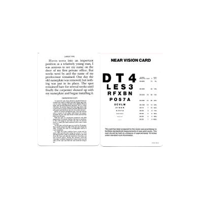 Near Vision Card 16 Inch - Card, Near Vision