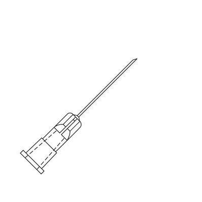 Needle, 25 ga x 7/8" Shortened single bevel