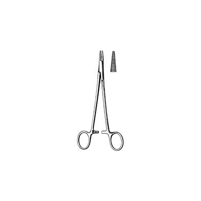 Needle Holder 6-3/4 Inch Straight, Serrated T