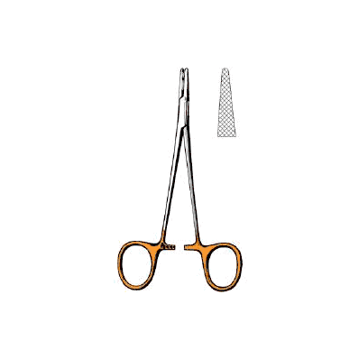 Needle Holder Surgi-or 5-1/4 Inch Serrated J