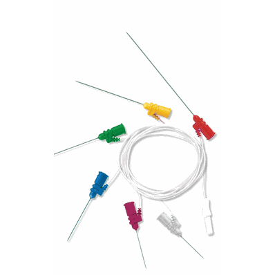 Neuroline 74475-55/10 Inoject Needles, 24 ga x 75 mm, Red