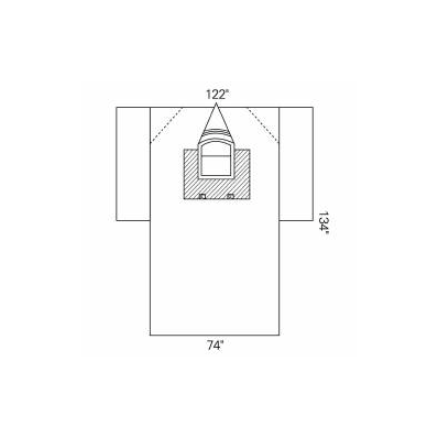 Neurology Drape Craniotomy Drape 122 W X 74w