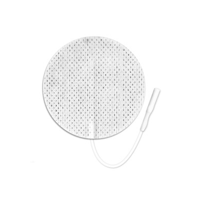 Neurostimulation Electrode, 2" For Tens UnitFor Tens Unit, Round, White Cloth