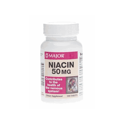 Niacin 50mg Tab 100/Bt - Medline