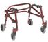 Nimbo Posterior Walker, <b>Castle Red, 15-1/2" - 19-1/2" Height, Extra Small, 75 lbs. Weight Capacity</b>, 5" Front and Rear Wheels, Aluminum Frame, sold as Each by Drive Medical KA1200-2GCR<br><br><font color="red"><b>BACK TO THE PRODUCT TABLE, <a href="https://www.aaawholesalecompany.com/ambulatory-equipment-rollators-nimbo-posterior-walker-by-drive-medical.html">CLICK HERE</a></b></font>