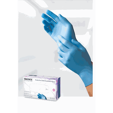 Nitrile Exam Gloves, Size 2XL, Blue, Textured