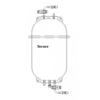 Non-DEHP PVC Legless Dual Chamber Bag, Male