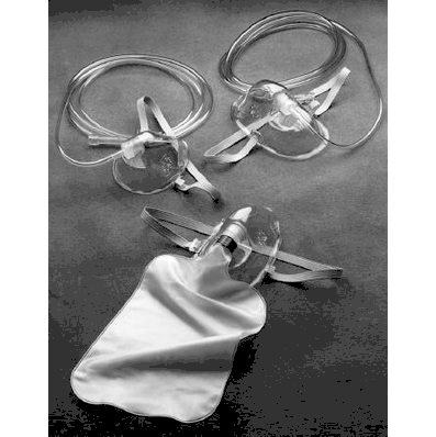 Mask, Oxygen, Non-rebreath, Adult, W/Vent