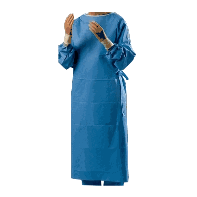 Non-Reinforced Surgical Gown with Towel, Size: 2X-Large