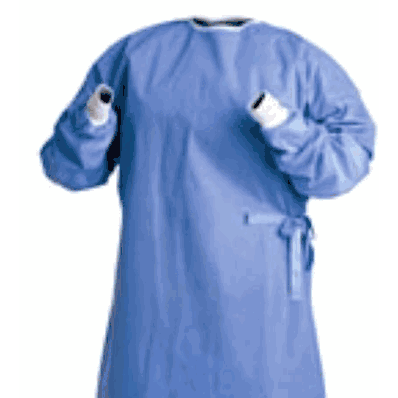 Non-Reinforced Surgical Gown with Towel, Size: X-Large