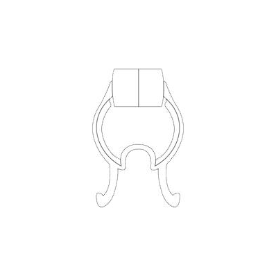 Nose Clip Plastic, Foam Padding, Nonsterile -