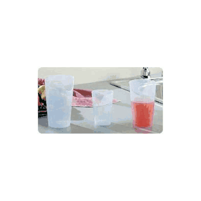 Nosey Cutout Tumbler 8 Oz. Transparent Polypr