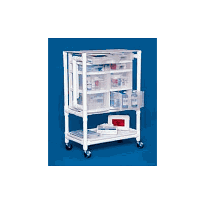 Nurse Supply Cart 30 X 44 X 17.5 Inch 8 Drawe