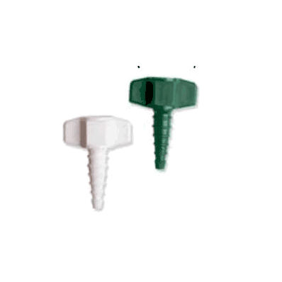 Nut and Nipple to Tapered Barb, White