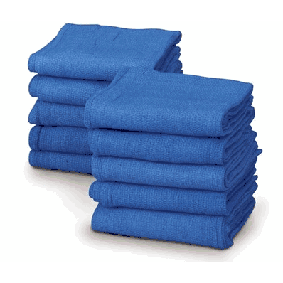 O.R. Towel, 17" x 26" Color: Blue, NonSterile Unfenestrated