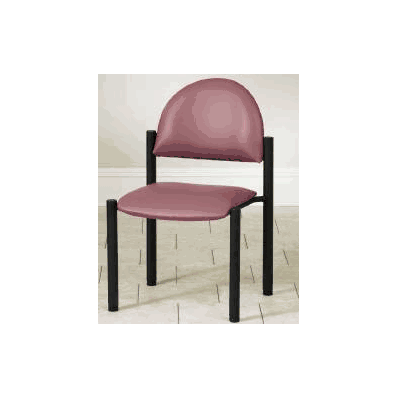 Office Side Chair Premium Series Black / Burg