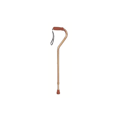Offset Cane Aluminum 28-1/2 To 38 Inch Bronze