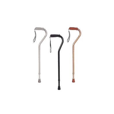 Offset Cane Aluminum 28-1/2 To 38 Inch Silver