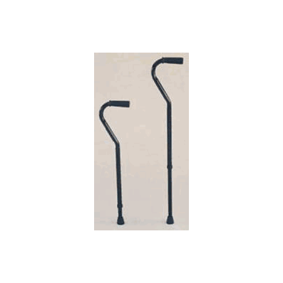 Offset Cane Steel 37 To 46 Inch Black - Cane,