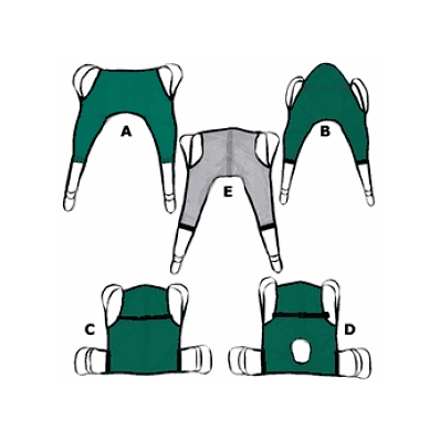One Piece Commode Sling With Positioning Stra