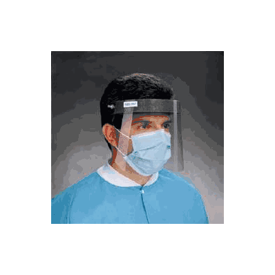 Op-D-Op 408ABS-BL-M Face Shield Kit, Face with 1 Visor, 2 mini Shields, 1 Mini Visor