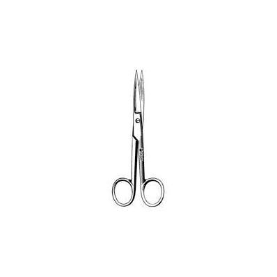 Operating Scissors, 5-1/2", 2 Sharp Tips, Straight