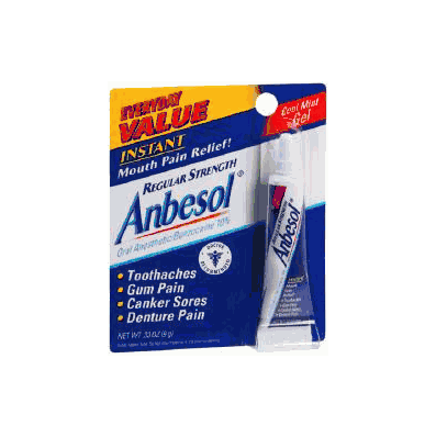 Oral Pain Reliever Anbesol Tube - Anbesol, G