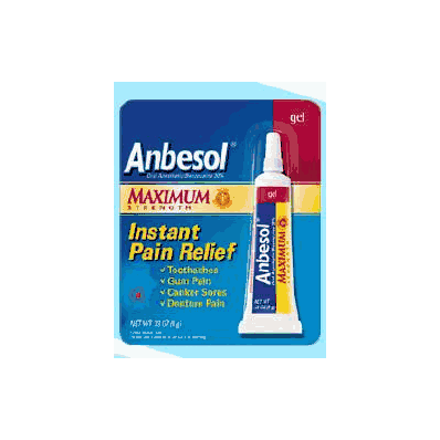 Oral Pain Reliever Anbesol Tube - Anbesol, G