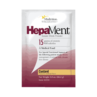 Oral Supplement 400 calories, HepaMent Custard 3 oz