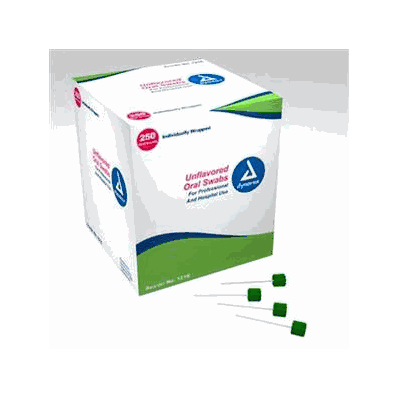 Oral Swabsticks, unflavored (Individually Wra