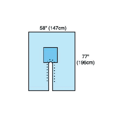 Orthopedic Drape, 58" x 77" Split Sheet Drape