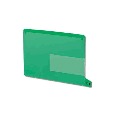 Out Guide - Tab, End Out Guide Vinyl Grn (25/