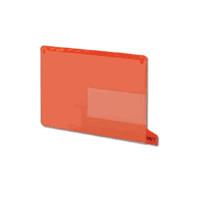 Out Guide - Tab, End Out Guide Vinyl Red (25/